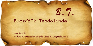 Buczák Teodolinda névjegykártya